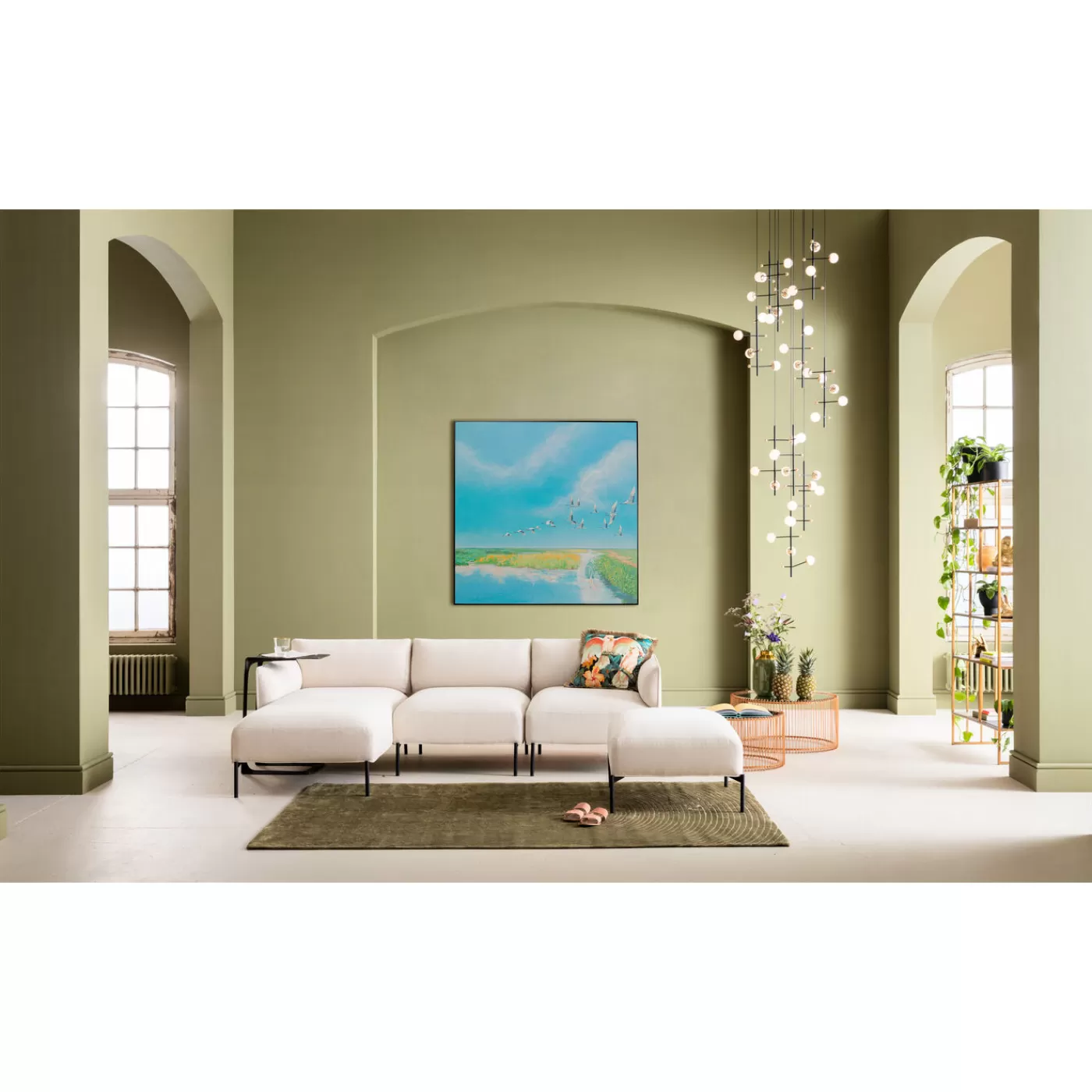 KARE Design Tableau Encadre Flying Birds 120X120Cm