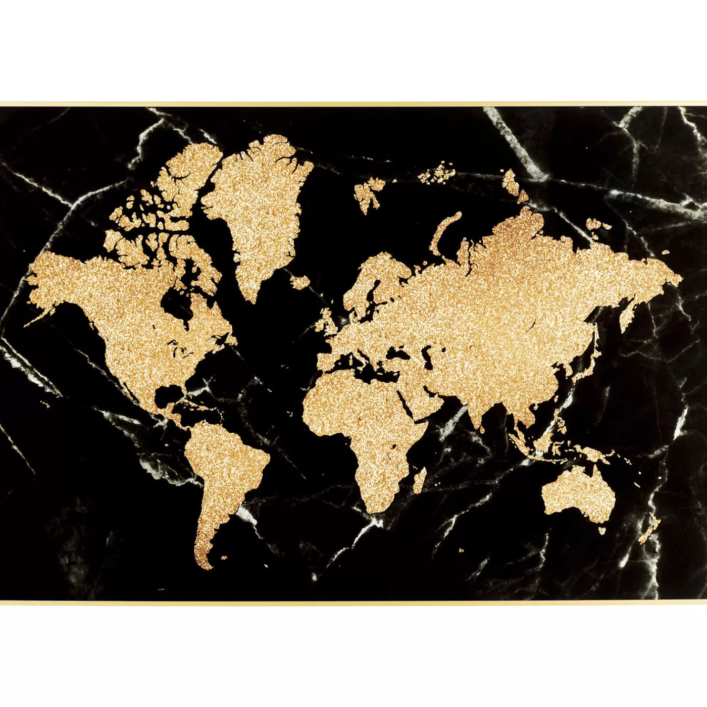 KARE Design Tableau Encadre World Map 150X100Cm