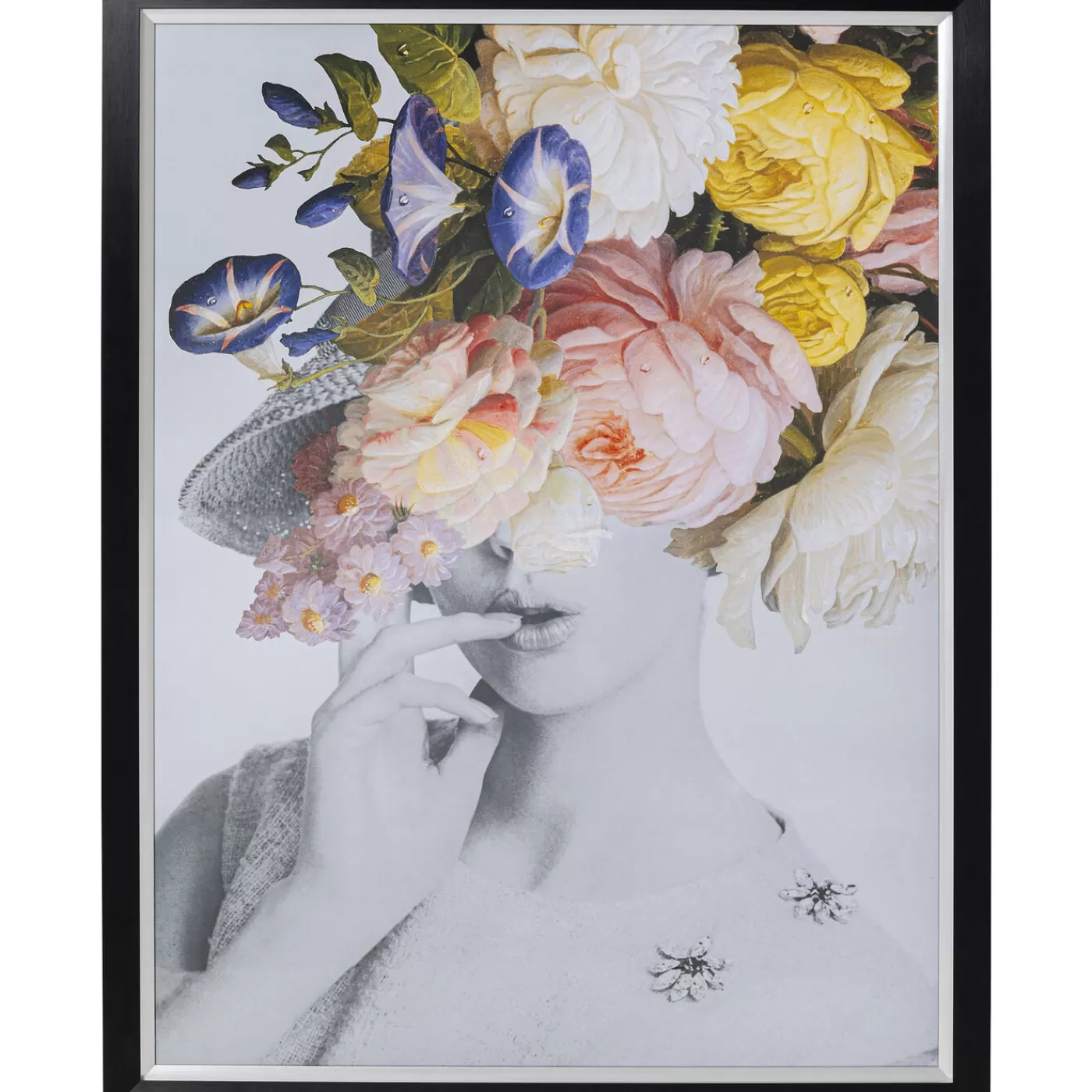 KARE Design Tableau Frame Flower Lady Pastel 117X154Cm