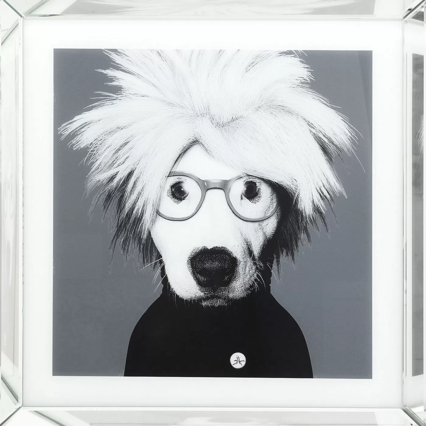 KARE Design Tableau Frame Mirror Artist Dog 60X60