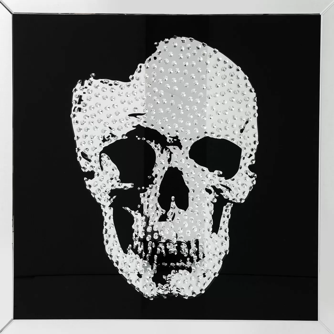 KARE Design Tableau Frame Mirror Skull 100X100Cm