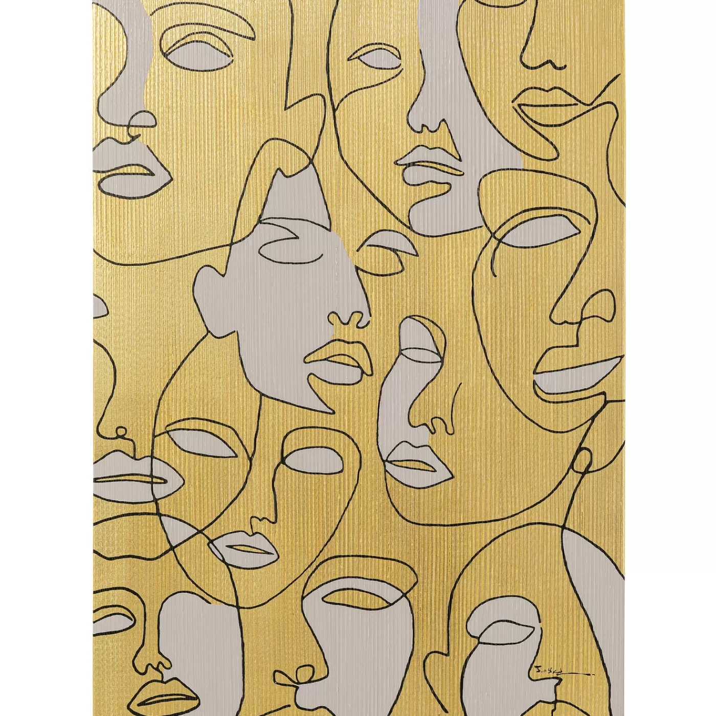 KARE Design Tableau Sur Toile Faces 70X100Cm