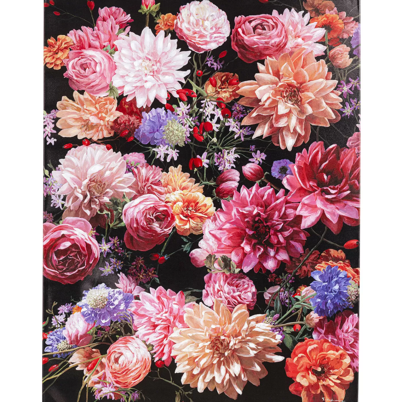 KARE Design Tableau Touched Flower Bouquet 90X120Cm