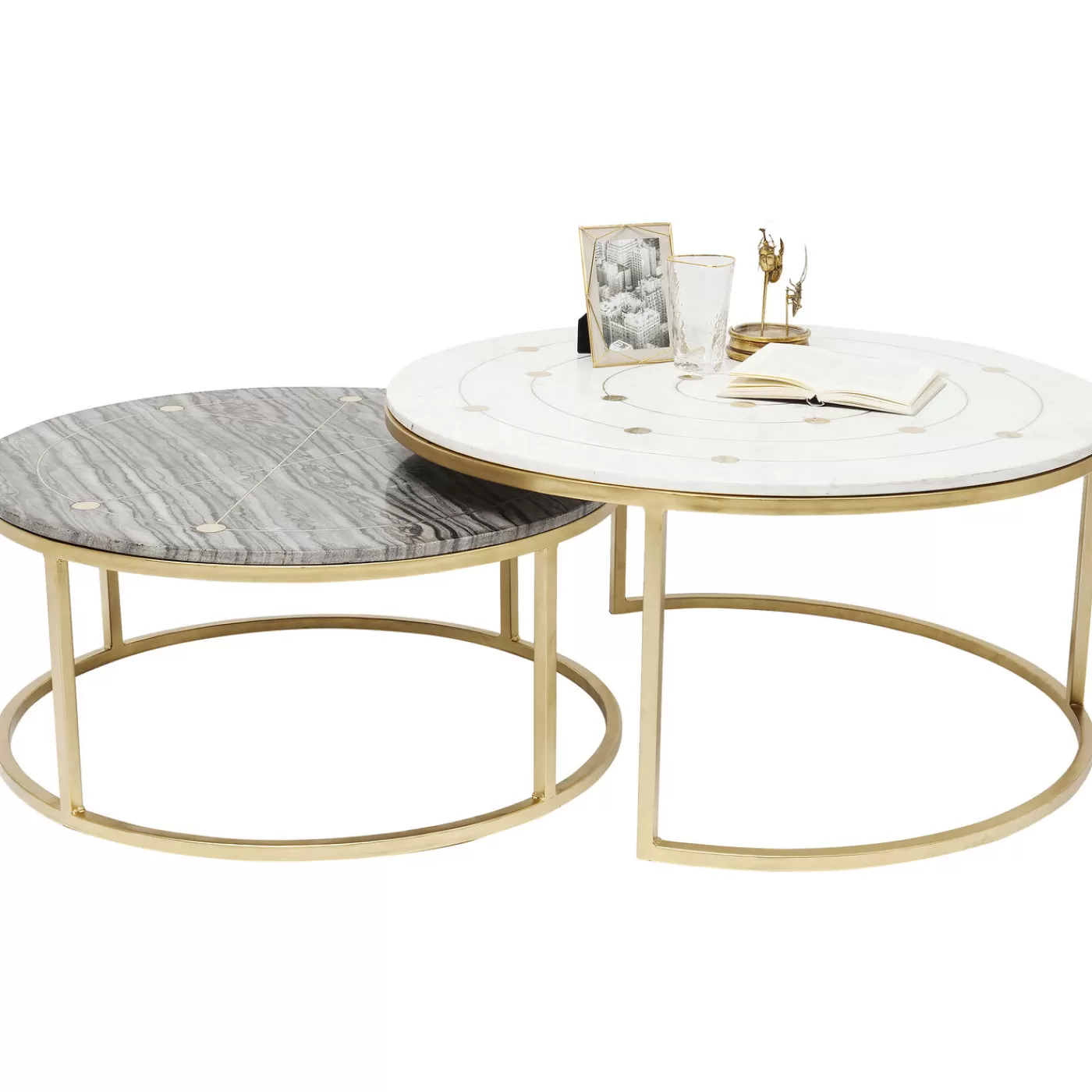 KARE Design Tables D Appoint Mystic Rond (Jeu De 2)