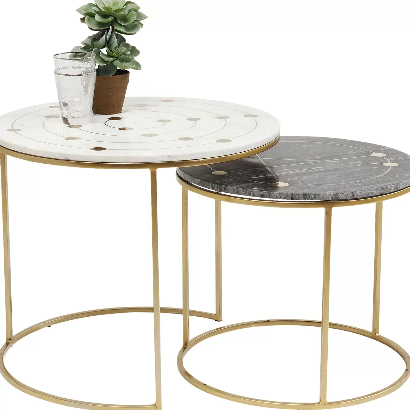 KARE Design Tables D Appoint Mystic Rond Pm (Jeu De 2)