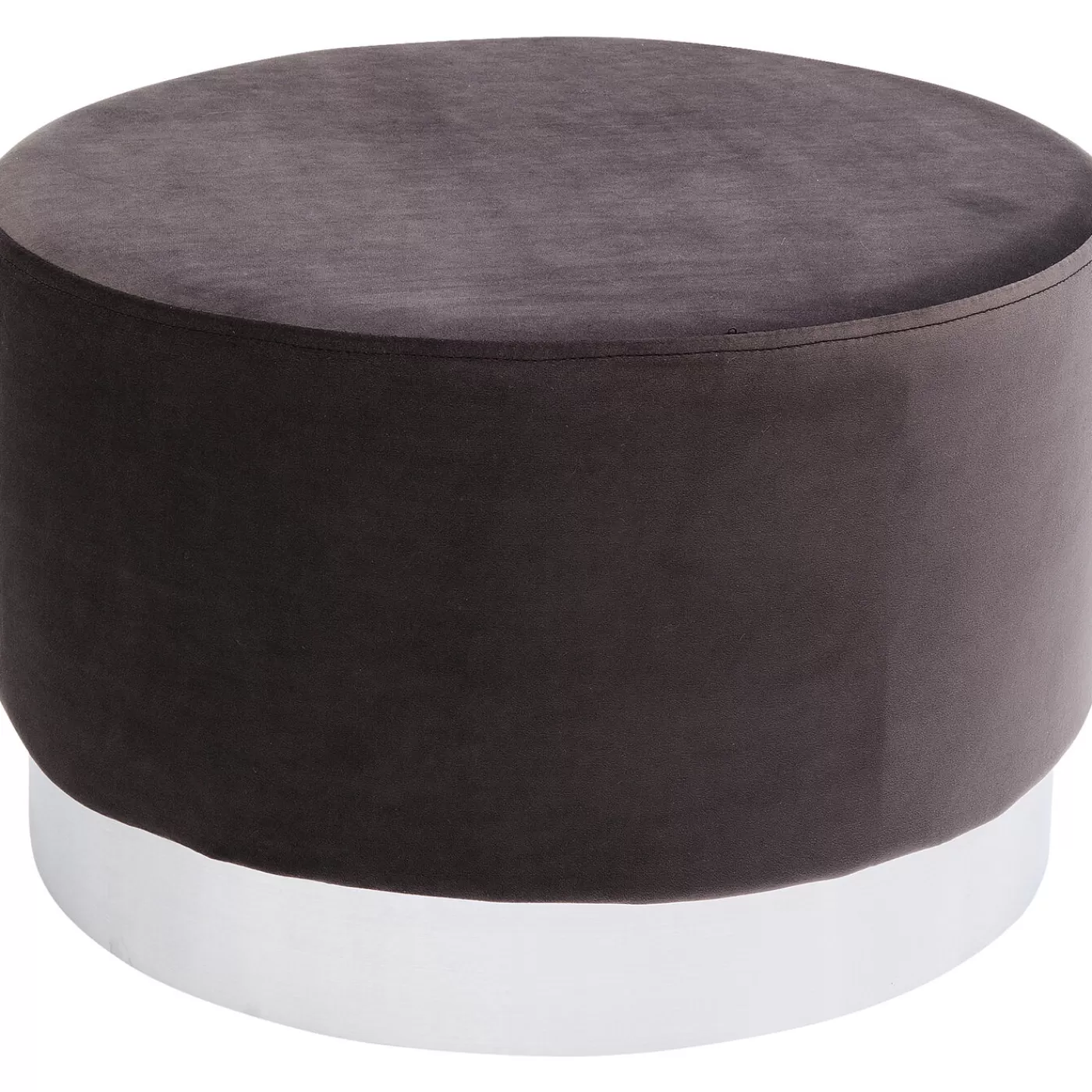 KARE Design Tabouret Cherry Anthracite Silver O55Cm