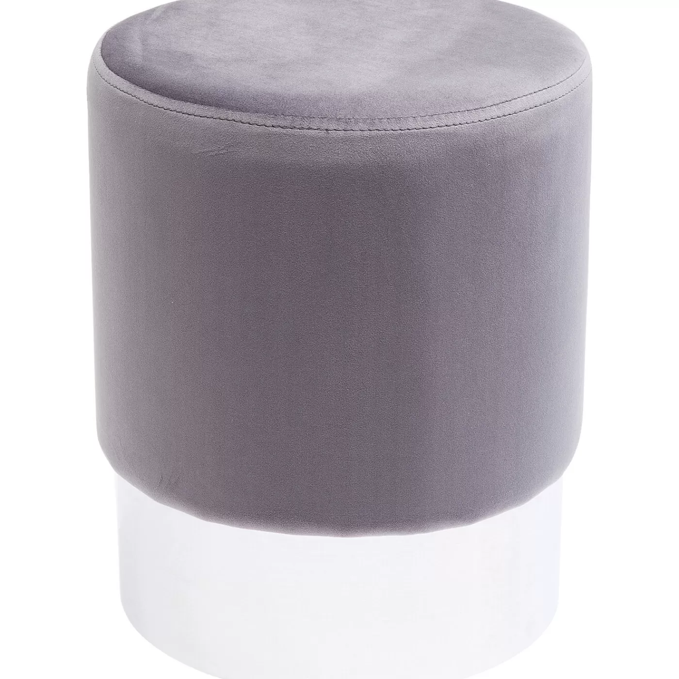 KARE Design Tabouret Cherry Gris Clair Silver O35Cm