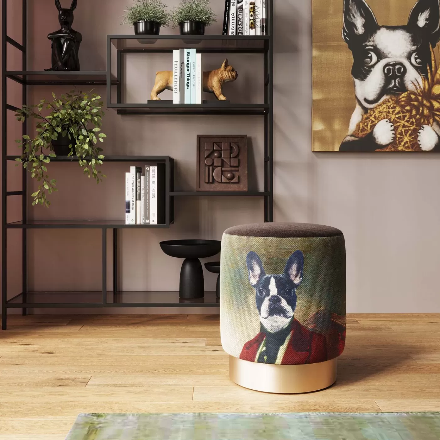 KARE Design Tabouret Cherry Mr. Dog Laiton O32Cm