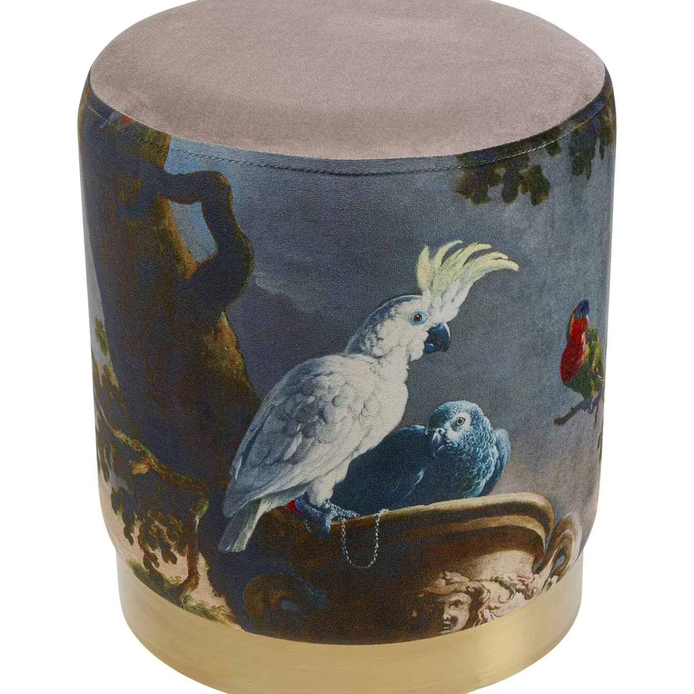 KARE Design Tabouret Cherry Parrot Laiton O32Cm