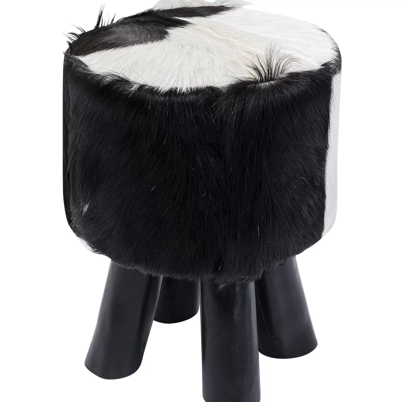 KARE Design Tabouret Flint Stone Noir O35Cm