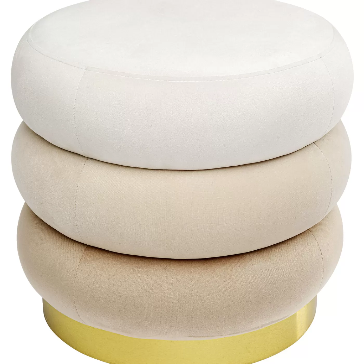 KARE Design Tabouret Sandwich Creme O45Cm