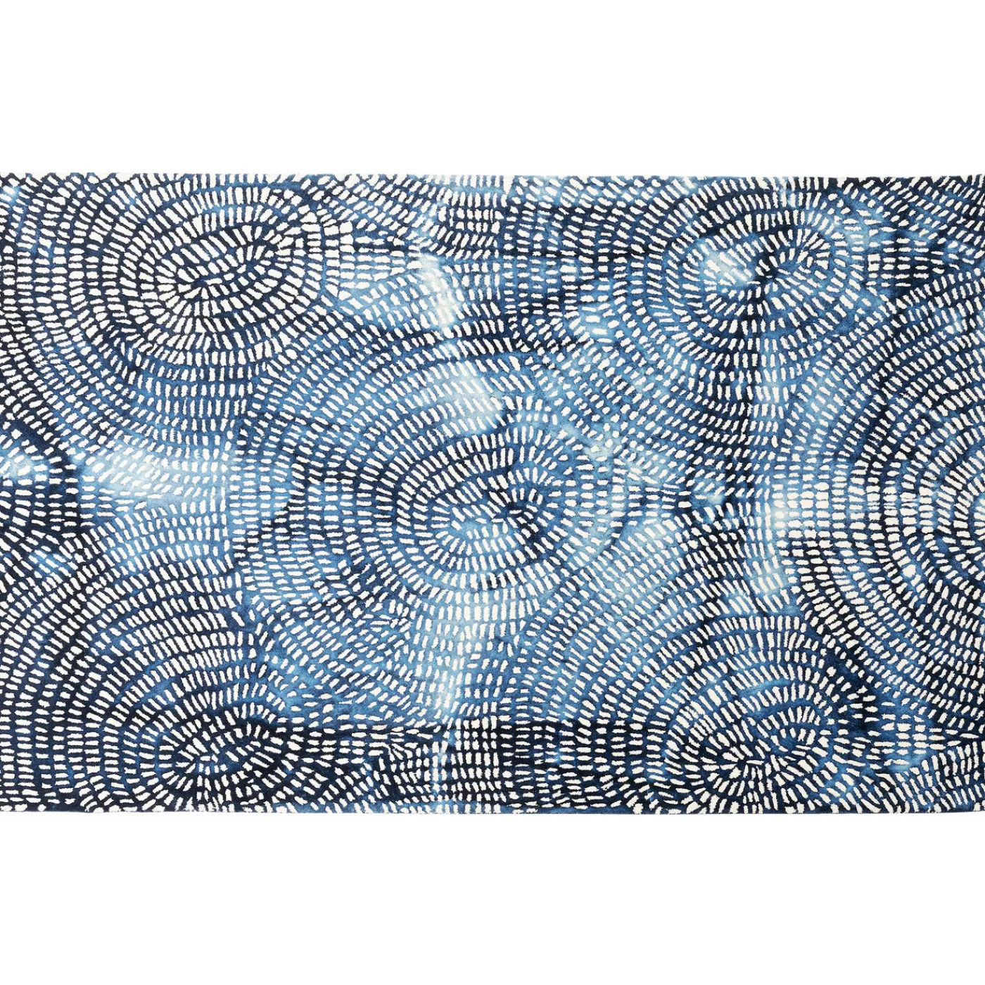 KARE Design Tapis Stamp Bleu 170X240Cm