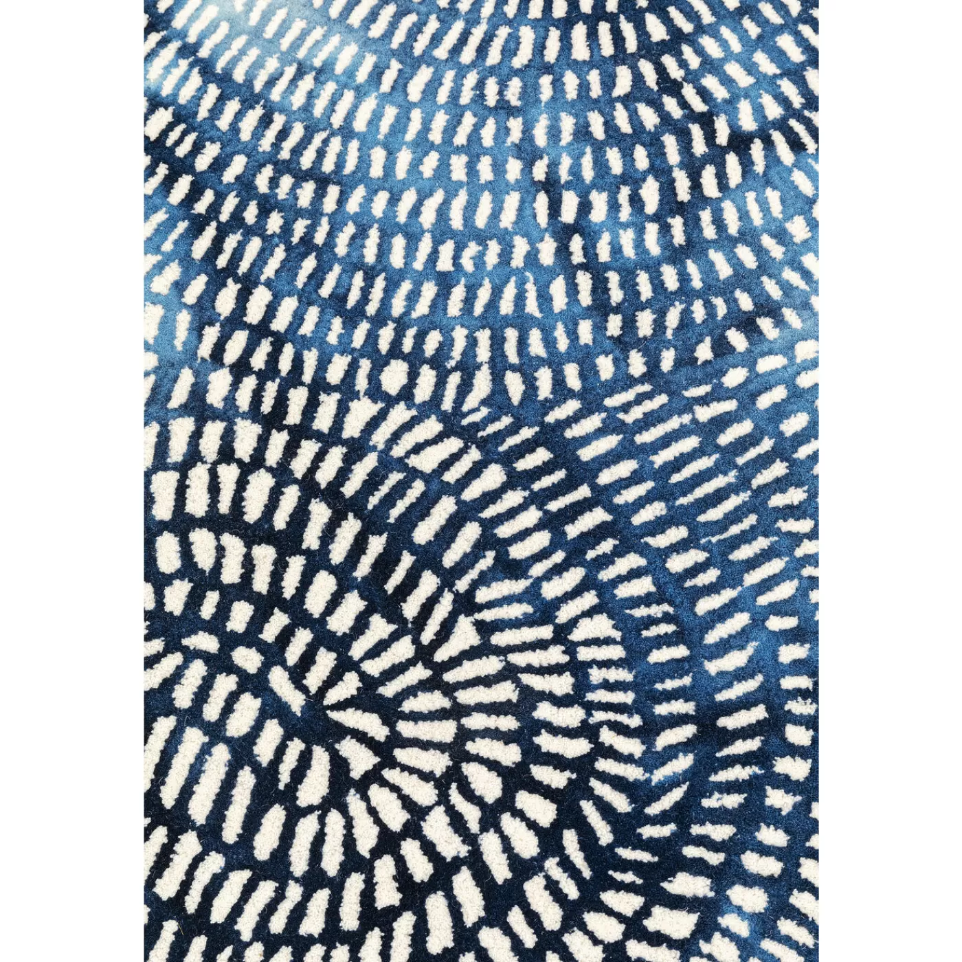 KARE Design Tapis Stamp Bleu 170X240Cm