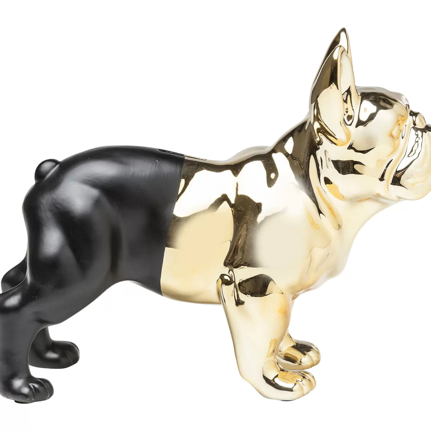 KARE Design Tirelire Bulldog Dore-Noir